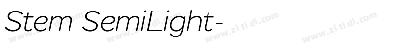 Stem SemiLight字体转换